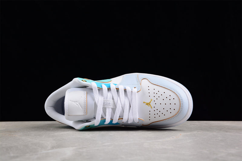 Tênis Nike Air Jordan 1 Low Emerald Rise