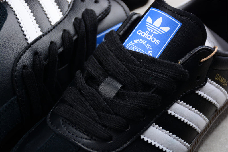 Tênis Adidas Originals Samba Vegan Preto e Branco