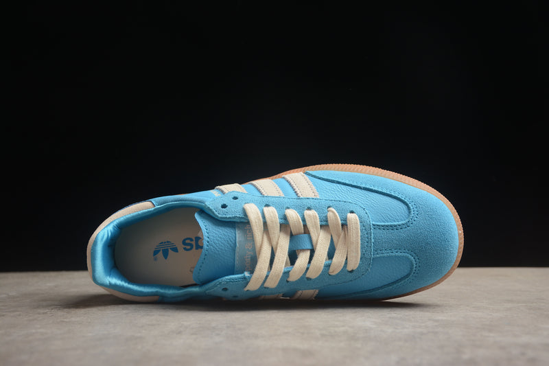 Tênis Adidas Originals Samba Sporty & Rich Azul Claro