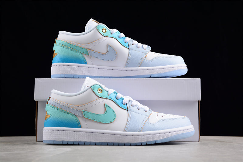 Tênis Nike Air Jordan 1 Low Emerald Rise