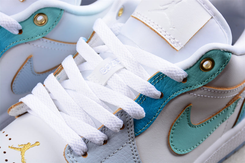 Tênis Nike Air Jordan 1 Low Emerald Rise